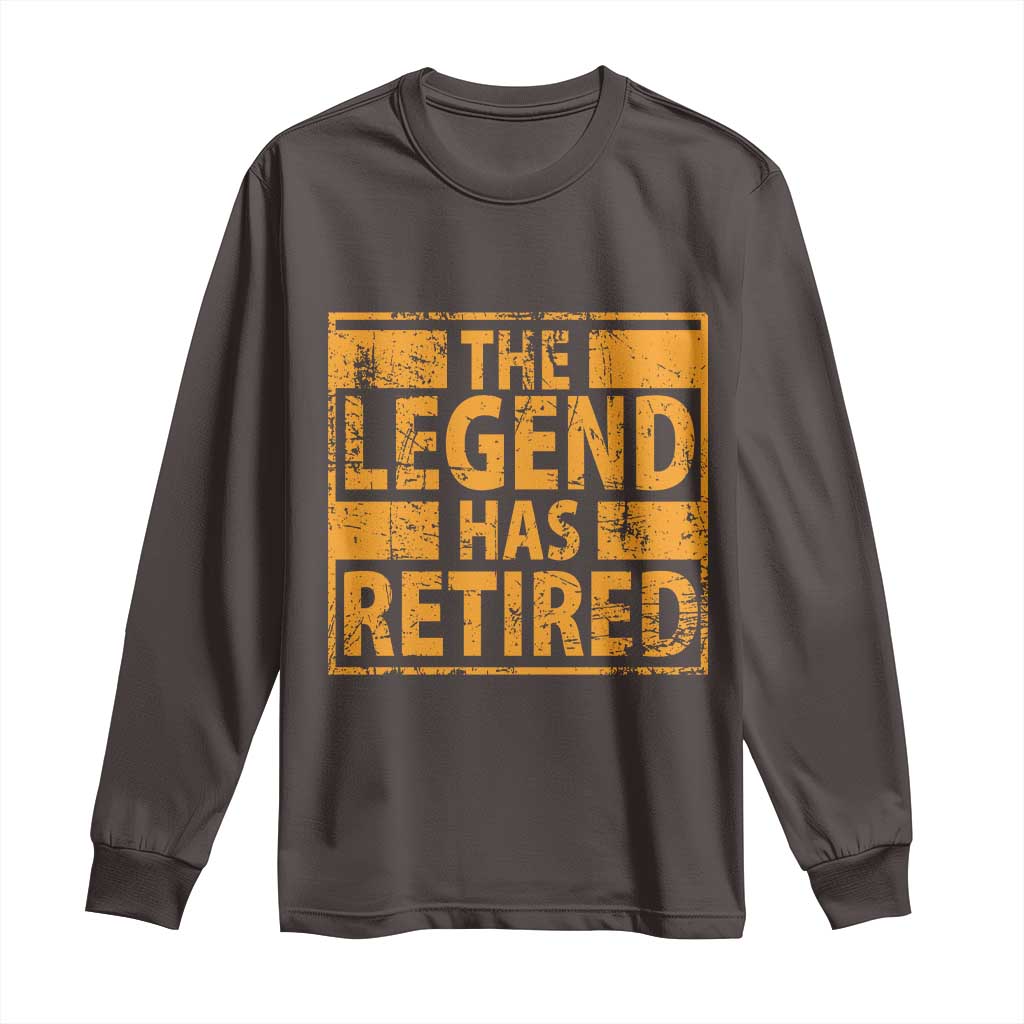 Retro The Legend Has Retired Long Sleeve Shirt