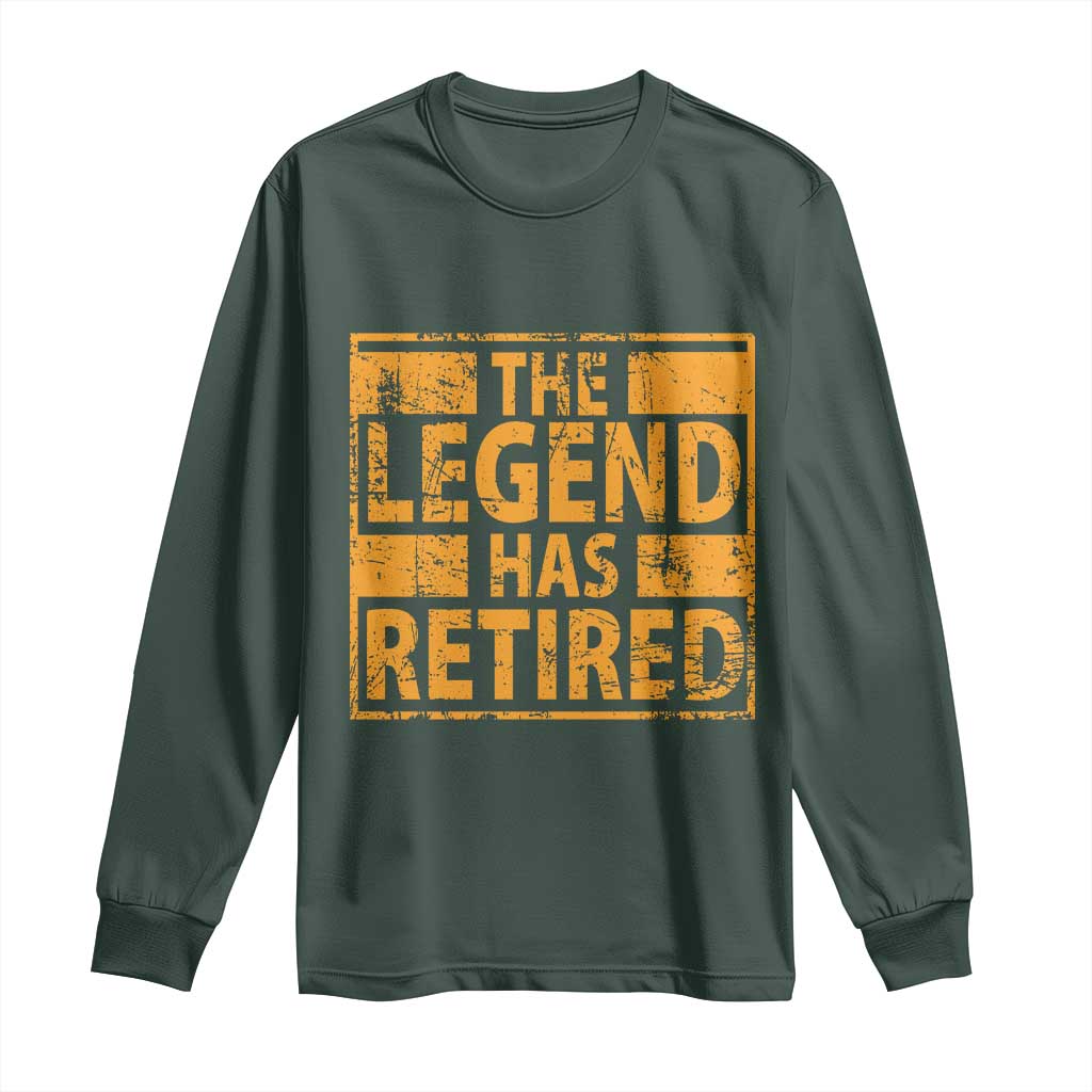 Retro The Legend Has Retired Long Sleeve Shirt