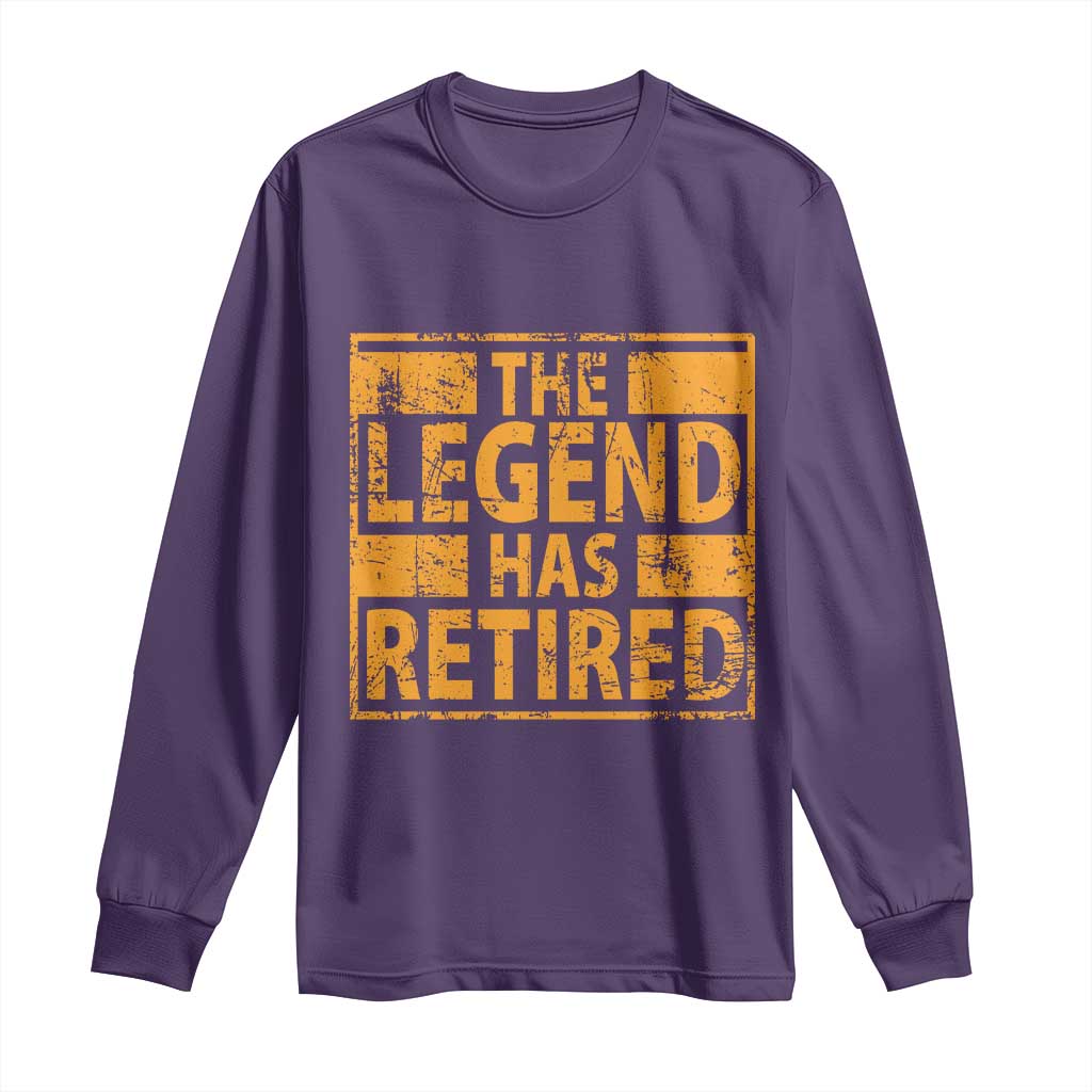 Retro The Legend Has Retired Long Sleeve Shirt