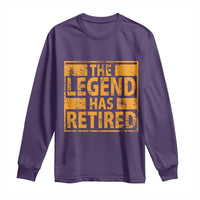 Retro The Legend Has Retired Long Sleeve Shirt