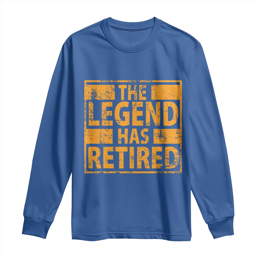 Retro The Legend Has Retired Long Sleeve Shirt