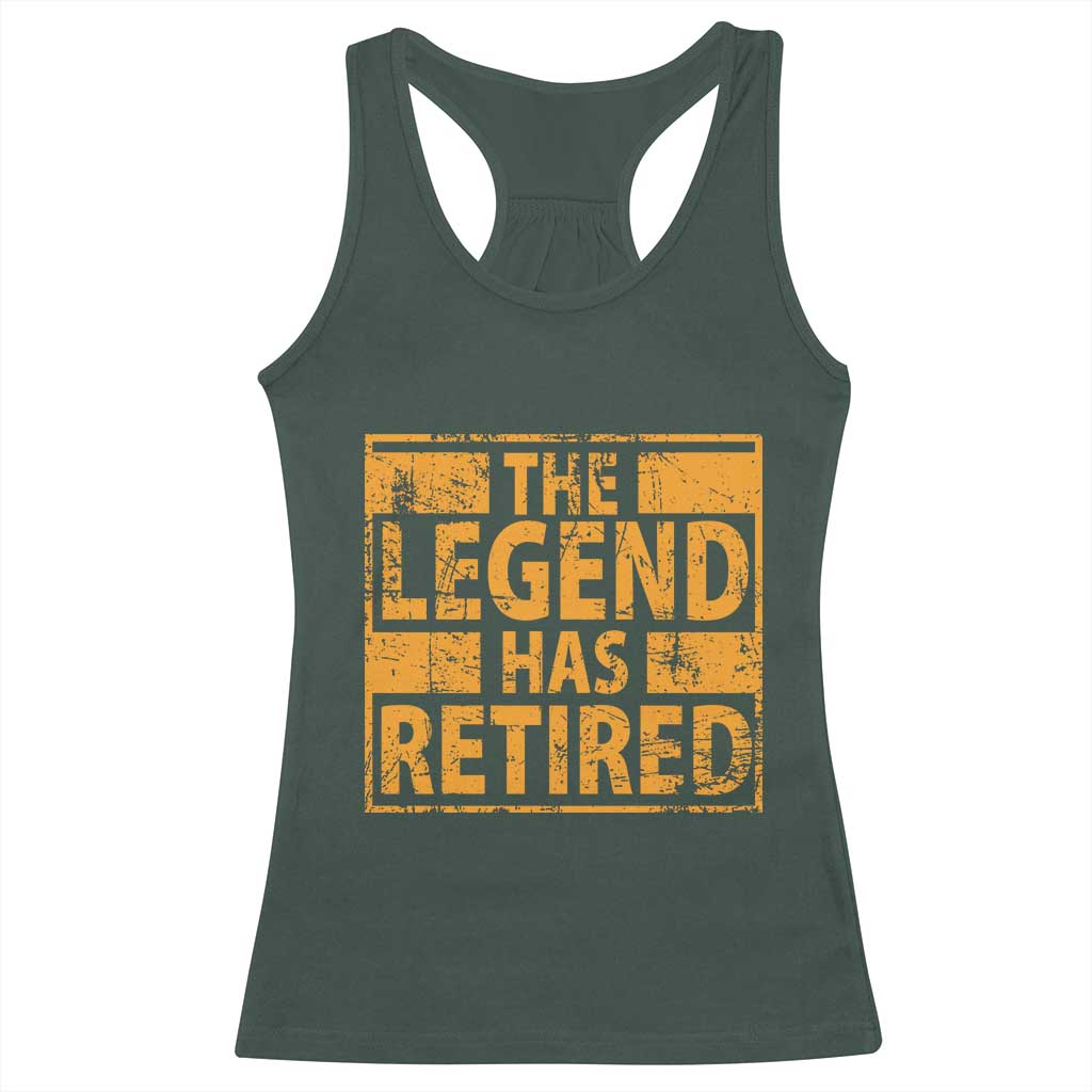Retro The Legend Has Retired Racerback Tank Top