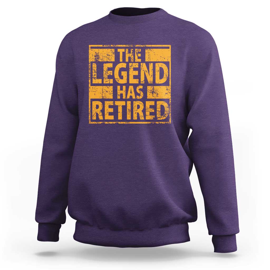 Retro The Legend Has Retired Sweatshirt