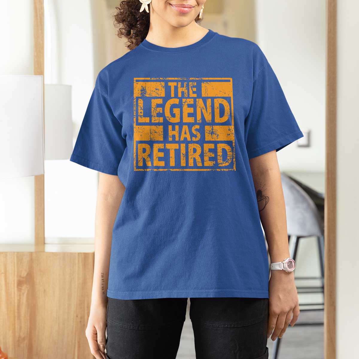Retro The Legend Has Retired T Shirt For Women