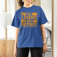 Retro The Legend Has Retired T Shirt For Women