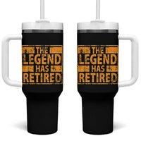 Retro The Legend Has Retired Tumbler With Handle Retirement Gifts