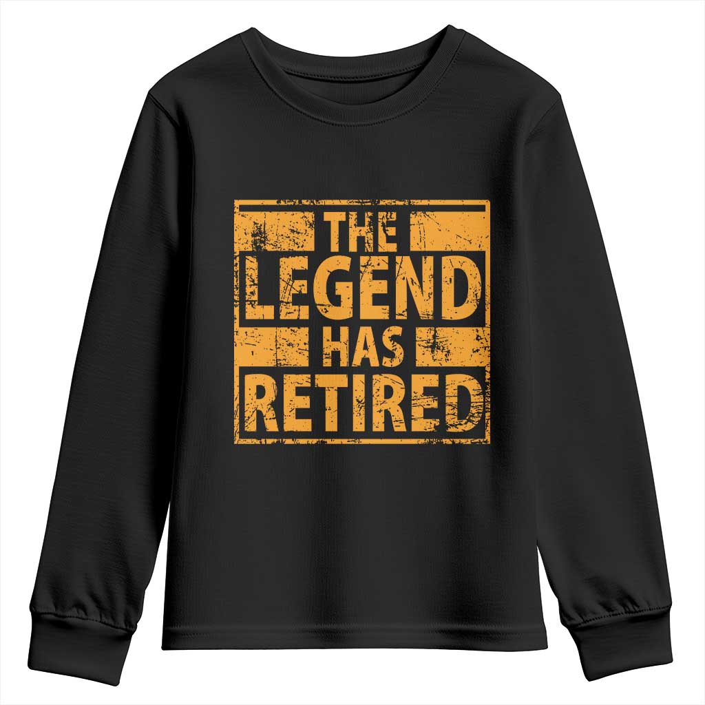 Retro The Legend Has Retired Youth Sweatshirt
