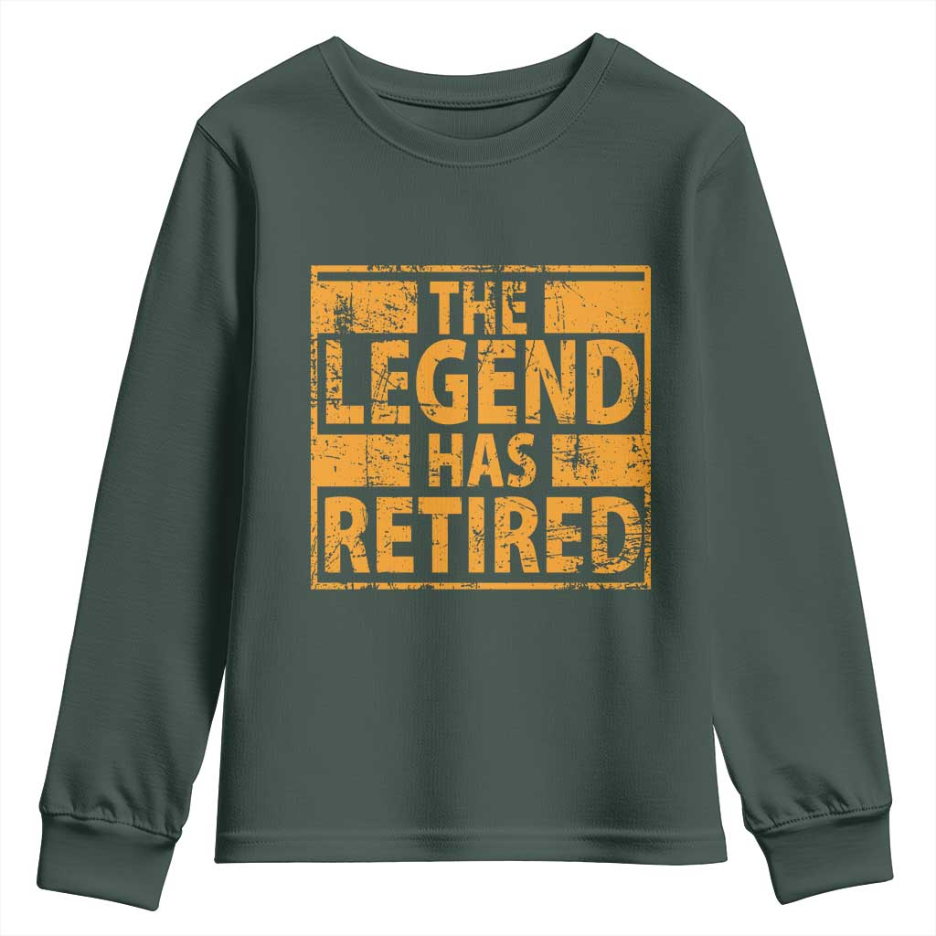 Retro The Legend Has Retired Youth Sweatshirt