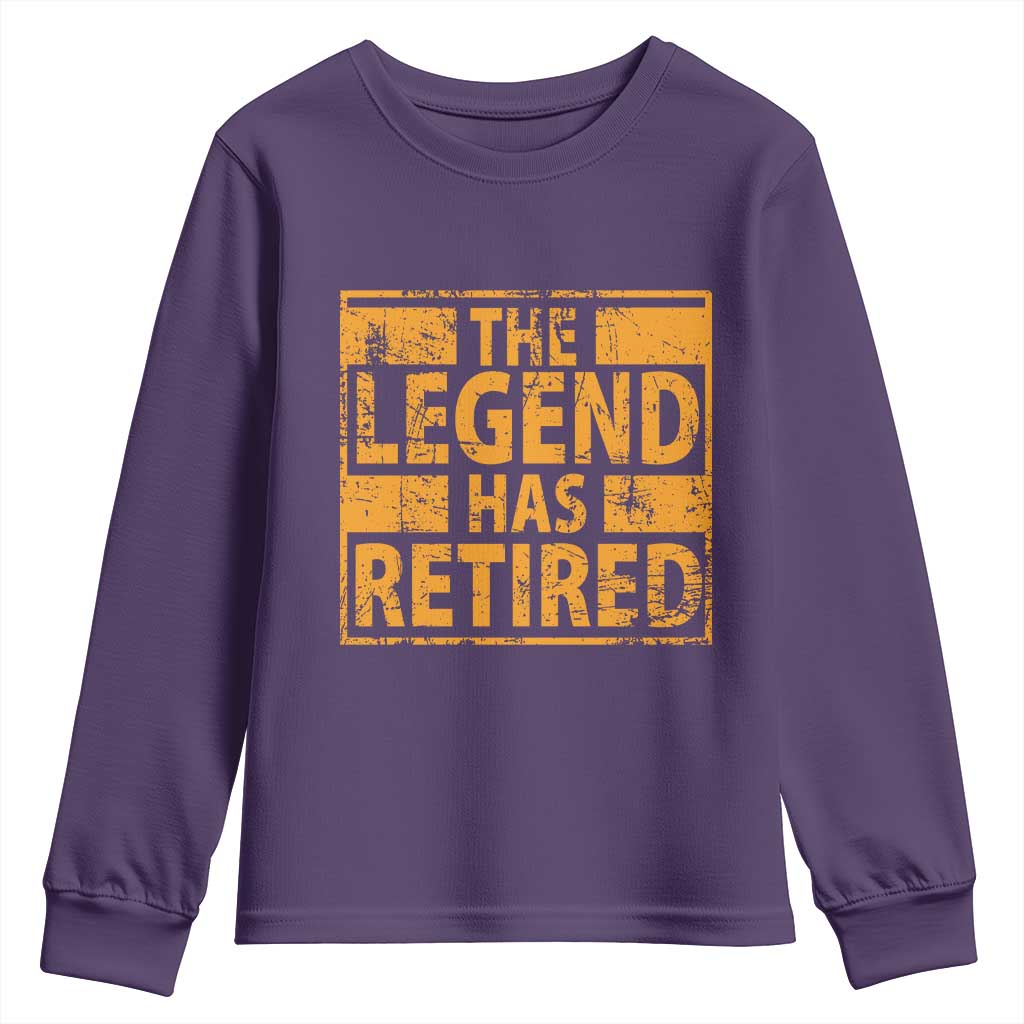 Retro The Legend Has Retired Youth Sweatshirt