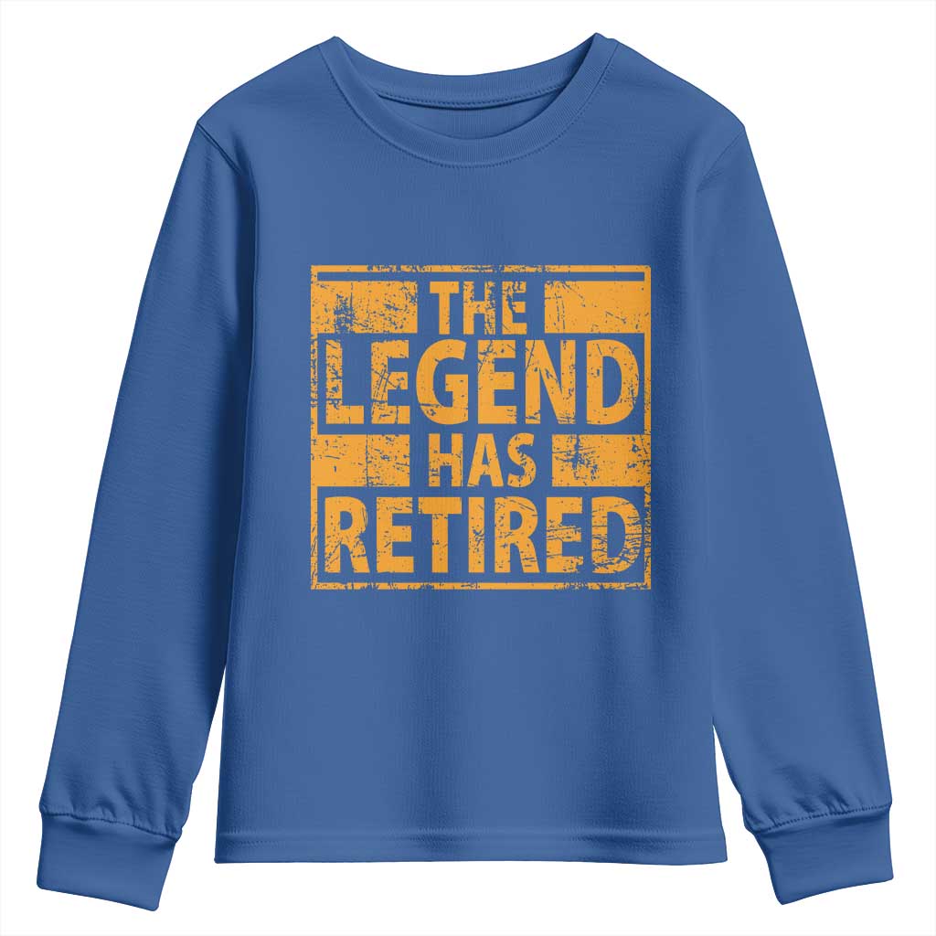 Retro The Legend Has Retired Youth Sweatshirt