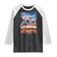 Funny Retirement Gift Raglan Shirt I'm Retired It's 5 O'Clock Everywhere Beach Summer Vibes