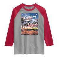 Funny Retirement Gift Raglan Shirt I'm Retired It's 5 O'Clock Everywhere Beach Summer Vibes