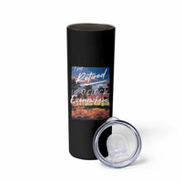 Funny Retirement Gift Skinny Tumbler I'm Retired It's 5 O'Clock Everywhere Beach Summer Vibes