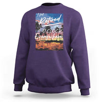Funny Retirement Gift Sweatshirt I'm Retired It's 5 O'Clock Everywhere Beach Summer Vibes