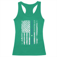 Retired 2025 Racerback Tank Top Not My Problem Anymore Vintage American Flag - Wonder Print Shop
