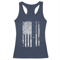 Retired 2025 Racerback Tank Top Not My Problem Anymore Vintage American Flag - Wonder Print Shop