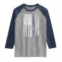 Retired 2025 Raglan Shirt Not My Problem Anymore Vintage American Flag - Wonder Print Shop