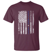 Retired 2025 T Shirt Not My Problem Anymore Vintage American Flag - Wonder Print Shop