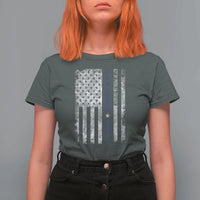 Retired 2025 T Shirt For Women Not My Problem Anymore Vintage American Flag - Wonder Print Shop