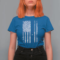 Retired 2025 T Shirt For Women Not My Problem Anymore Vintage American Flag - Wonder Print Shop