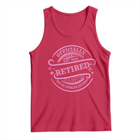 Retired Est 2025 Tank Top Not My Problem Anymore Vintage Pink Retirement Gifts TS10