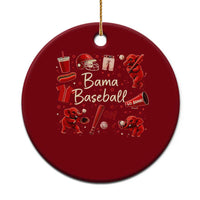 Alabama Baseball Ceramic Ornament Cute Trendy Bama Fan Game Day Doodle