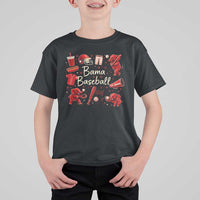 Alabama Baseball T Shirt For Kid Cute Trendy Bama Fan Game Day Doodle