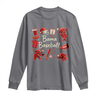 Alabama Baseball Long Sleeve Shirt Cute Trendy Bama Fan Game Day Doodle