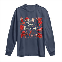 Alabama Baseball Long Sleeve Shirt Cute Trendy Bama Fan Game Day Doodle
