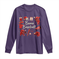 Alabama Baseball Long Sleeve Shirt Cute Trendy Bama Fan Game Day Doodle