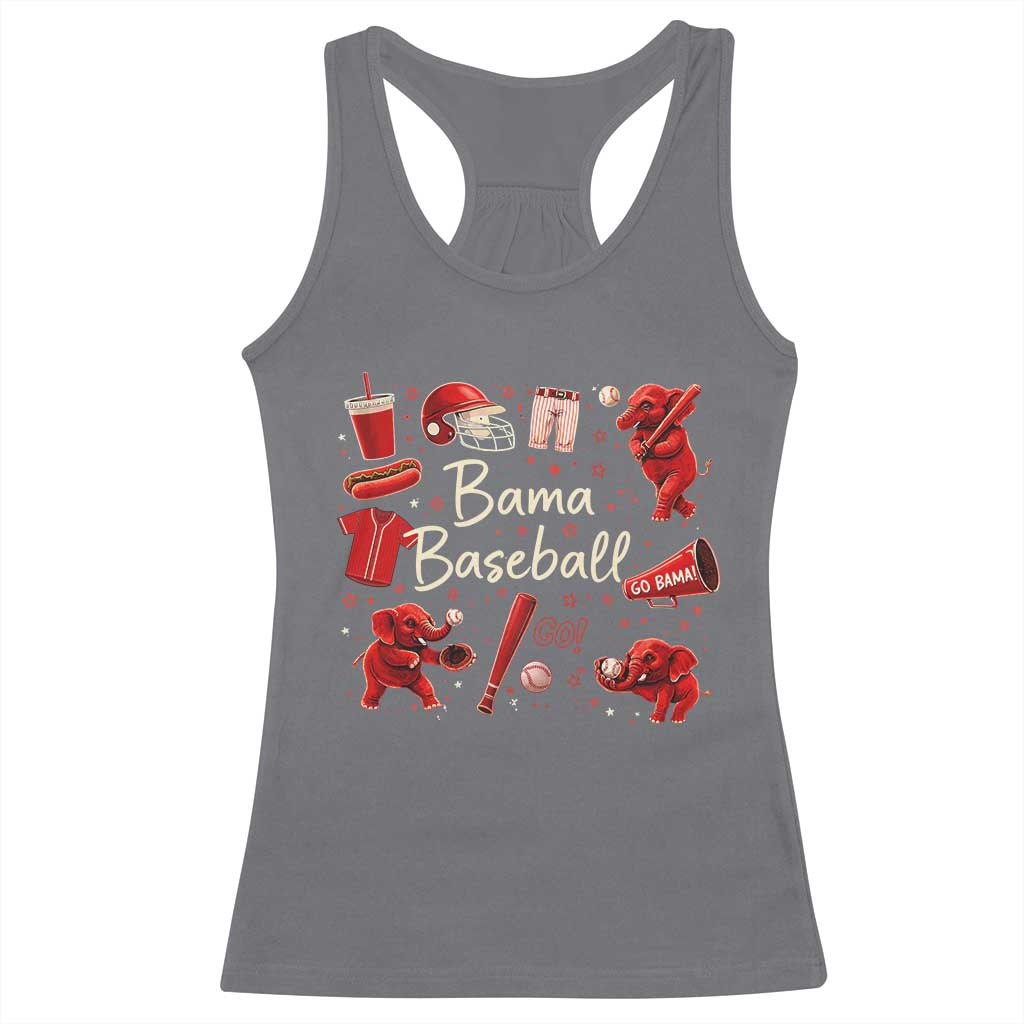Alabama Baseball Racerback Tank Top Cute Trendy Bama Fan Game Day Doodle