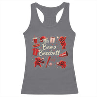 Alabama Baseball Racerback Tank Top Cute Trendy Bama Fan Game Day Doodle