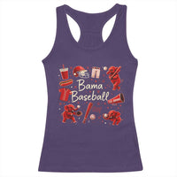 Alabama Baseball Racerback Tank Top Cute Trendy Bama Fan Game Day Doodle