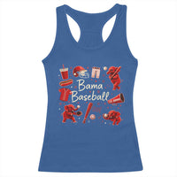 Alabama Baseball Racerback Tank Top Cute Trendy Bama Fan Game Day Doodle