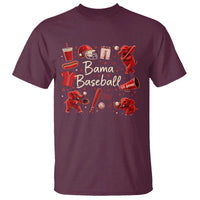 Alabama Baseball T Shirt Cute Trendy Bama Fan Game Day Doodle
