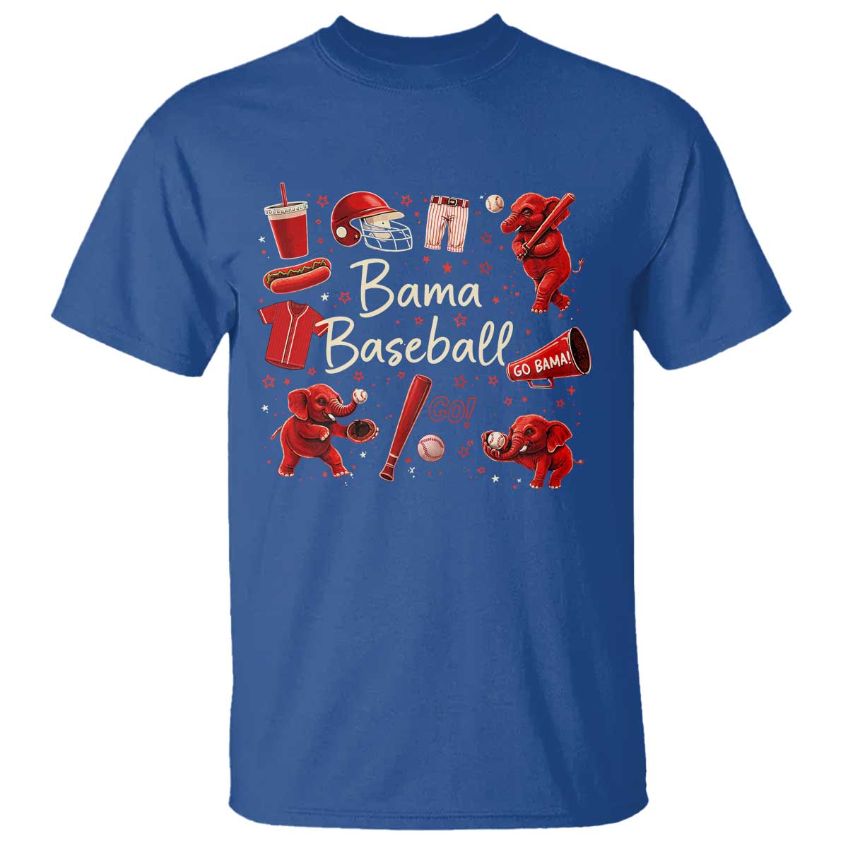 Alabama Baseball T Shirt Cute Trendy Bama Fan Game Day Doodle