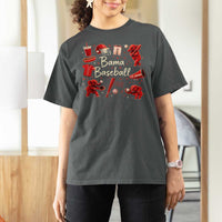 Alabama Baseball T Shirt For Women Cute Trendy Bama Fan Game Day Doodle