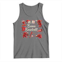Alabama Baseball Tank Top Cute Trendy Bama Fan Game Day Doodle