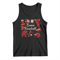 Alabama Baseball Tank Top Cute Trendy Bama Fan Game Day Doodle
