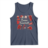 Alabama Baseball Tank Top Cute Trendy Bama Fan Game Day Doodle