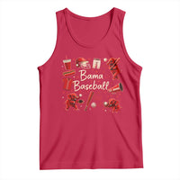 Alabama Baseball Tank Top Cute Trendy Bama Fan Game Day Doodle