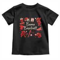 Alabama Baseball Toddler T Shirt Cute Trendy Bama Fan Game Day Doodle
