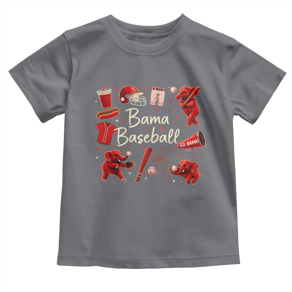 Alabama Baseball Toddler T Shirt Cute Trendy Bama Fan Game Day Doodle