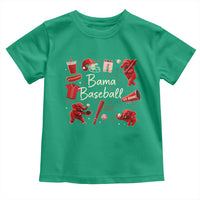 Alabama Baseball Toddler T Shirt Cute Trendy Bama Fan Game Day Doodle