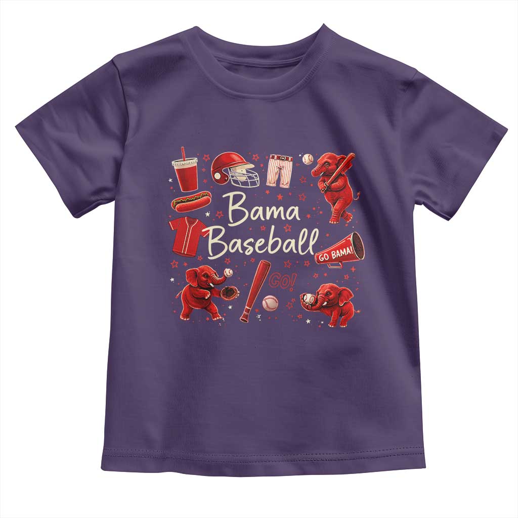Alabama Baseball Toddler T Shirt Cute Trendy Bama Fan Game Day Doodle