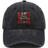 Alabama Baseball Washed Cotton Baseball Cap Cute Trendy Bama Fan Game Day Doodle