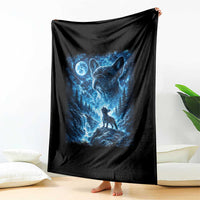 French Bulldog Howling To The Moon Throw Blanket Vintage Graphic Dog Lovers Silly Frenchy Bulldog Mom