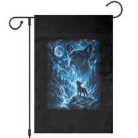 French Bulldog Howling To The Moon Garden Flag Vintage Graphic Dog Lovers Silly Frenchy Bulldog Mom