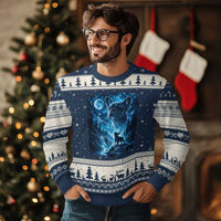 French Bulldog Howling To The Moon Ugly Christmas Sweater Vintage Graphic Dog Lovers Silly Frenchy Bulldog Mom