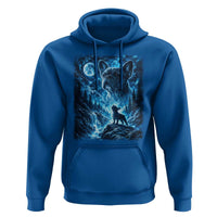 French Bulldog Howling To The Moon Hoodie Vintage Graphic Dog Lovers Silly Frenchy Bulldog Mom